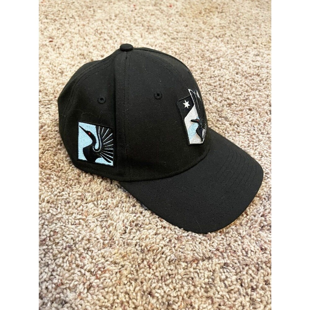 New Era 39THIRTY Minnesota United FC Hat Black MLS Soccer Cap M/L Fitted